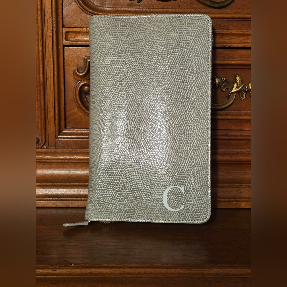Pottery Barn Mckenna Travel Jewelry Case Binder, Gray - Picture 3 of 10